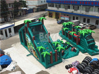 Giant adult indoor obstacle course equipment inflatable obstacle course BY-OC-086